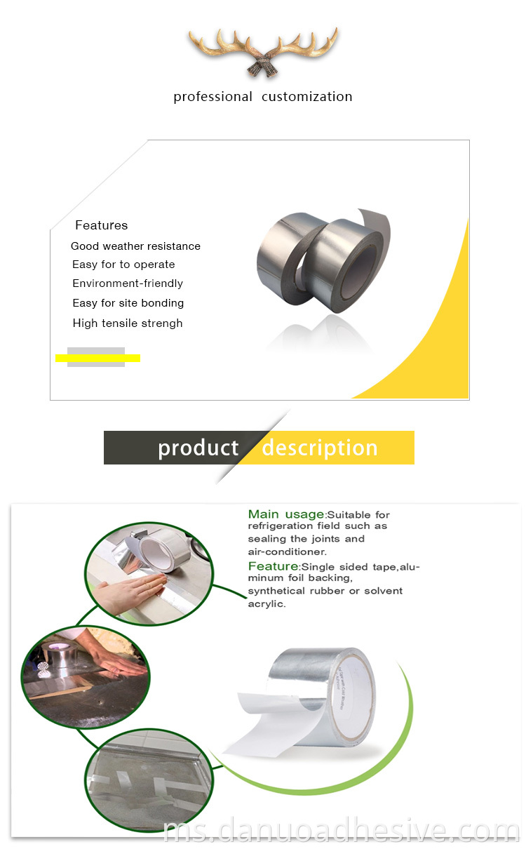 Pita aluminium pelekat tahan haba